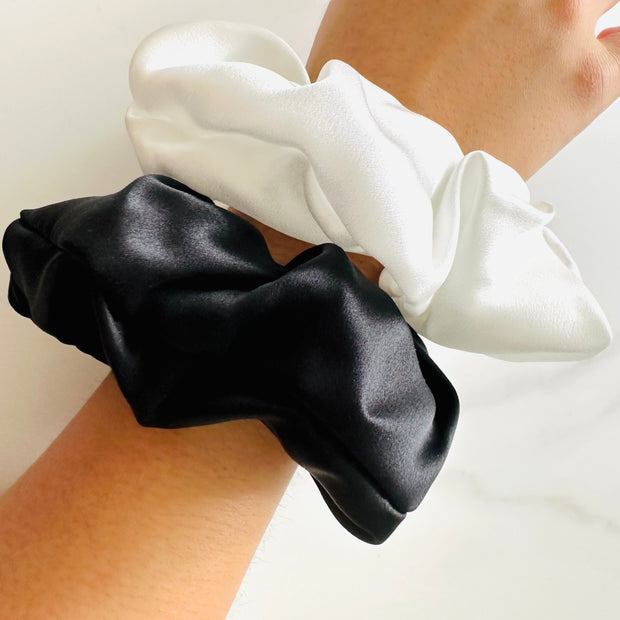 TSM- 100% Mulberry Silk Oversized Scrunchie 6cm (XL) K-style