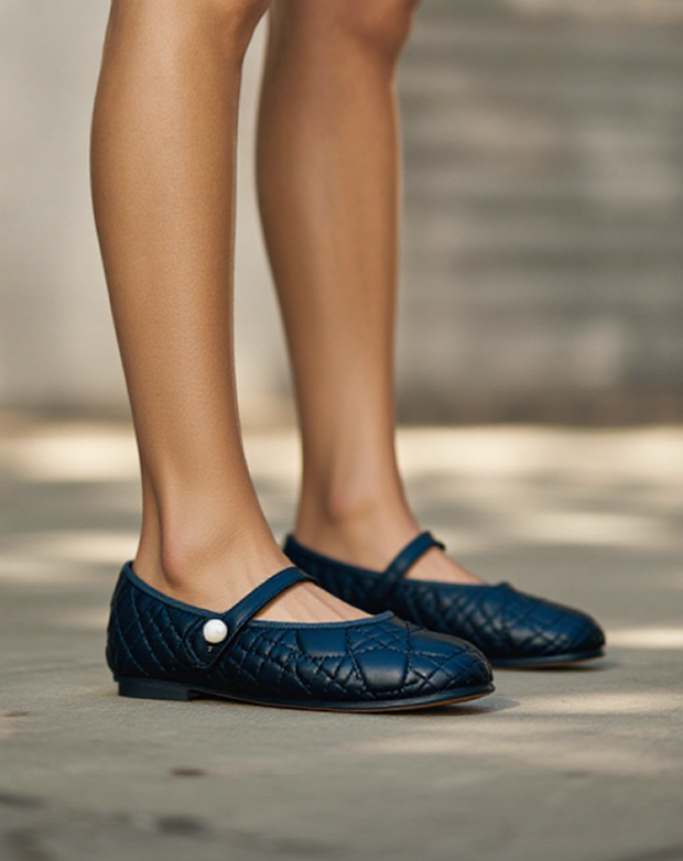 Haven Ballet Mary Jane Flats (Black)