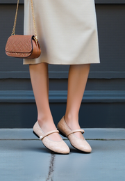 Haven Ballet Mary Janes (Nude Pink)