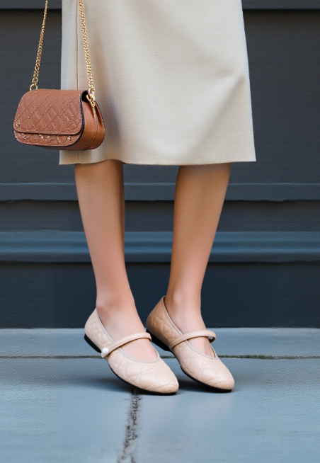 Haven Ballet Mary Janes (Nude Pink)