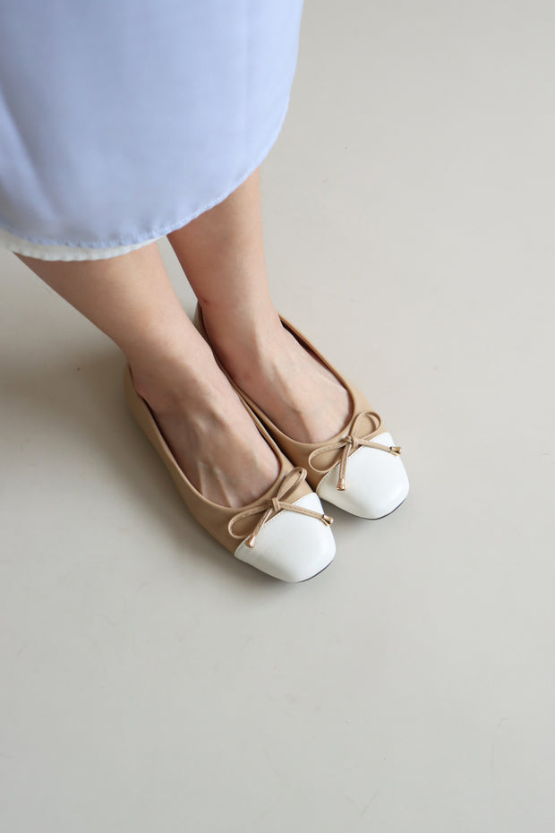 Willow Colour Block Flats (Nude) - Our Daily Avenue