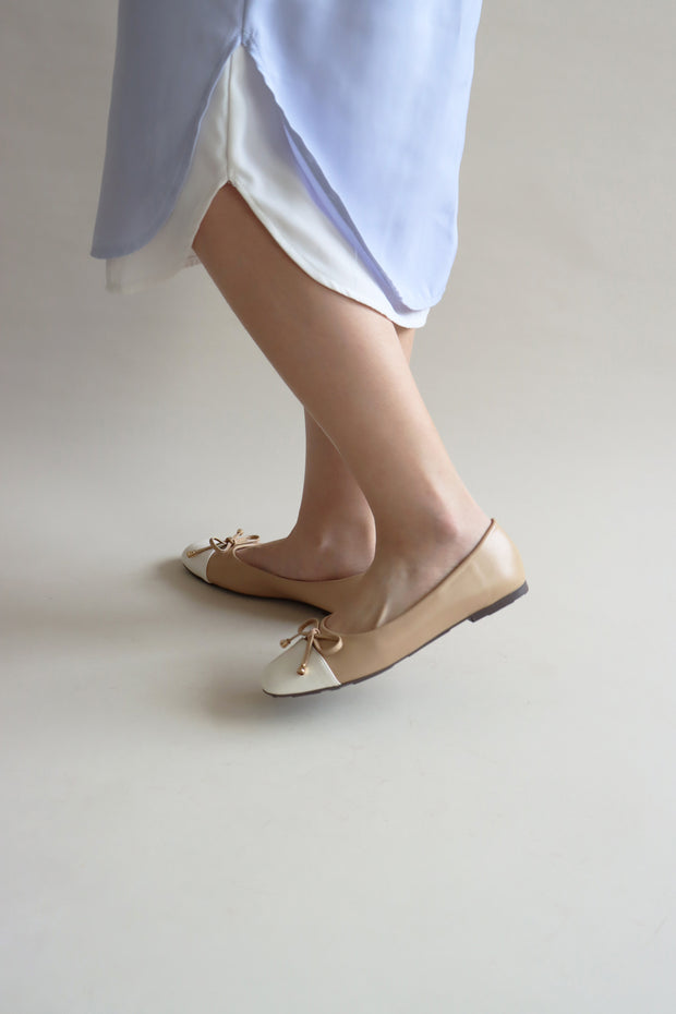 Willow Colour Block Flats (Nude) - Our Daily Avenue