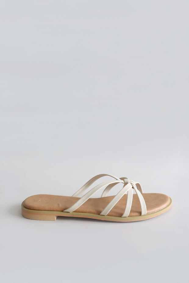 Ivy Knot Sliders (Ivory) - Our Daily Avenue